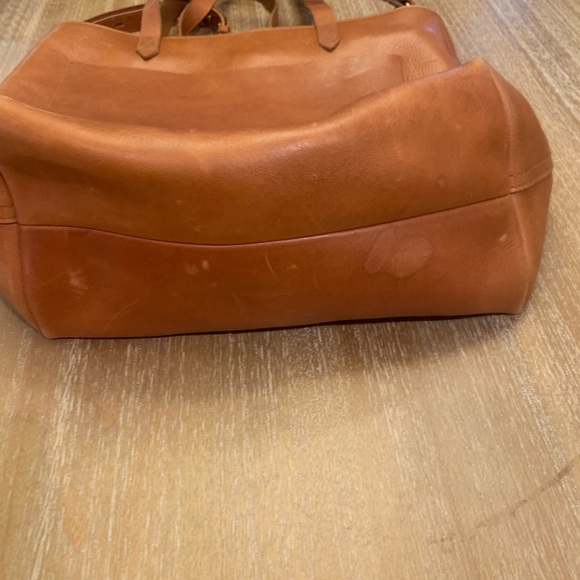 Madewell Small Brown Zip TopTransport Tote - Picture 8 of 16